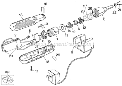 Page A Diagram and Parts List for 6990 Type 4 Black and Decker Electric Drill